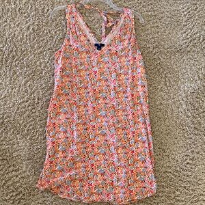 GAP Beautiful & Vibrant Floral Sleeveless Midi Dress